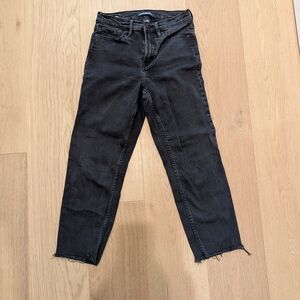 Calvin Klein Black High Rise Straight Jeans